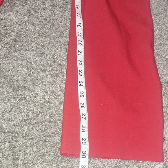 Apt. 9 Straight Leg Trousers Pants - 8 - Christmas Red - Picture 9 of 9